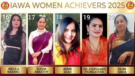 Innovative Artist Welfare Association( IAWA)  Announces “Great Women Achievers  Of 2025″(25 Years, 25 Icons)