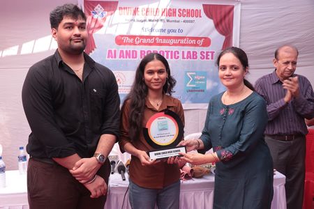 Chingari Shakti Foundation And Team Sigma Inaugurated 22nd AI  And Robotic Lab  At  Divine Child High School, Indira Nagar, Malad East